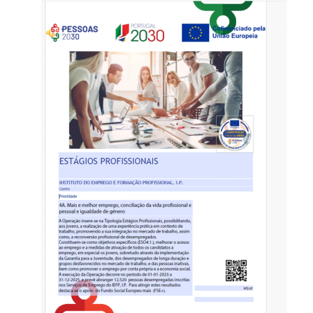 EST�GIOS PROFISSIONAIS - IEFP , I.P.